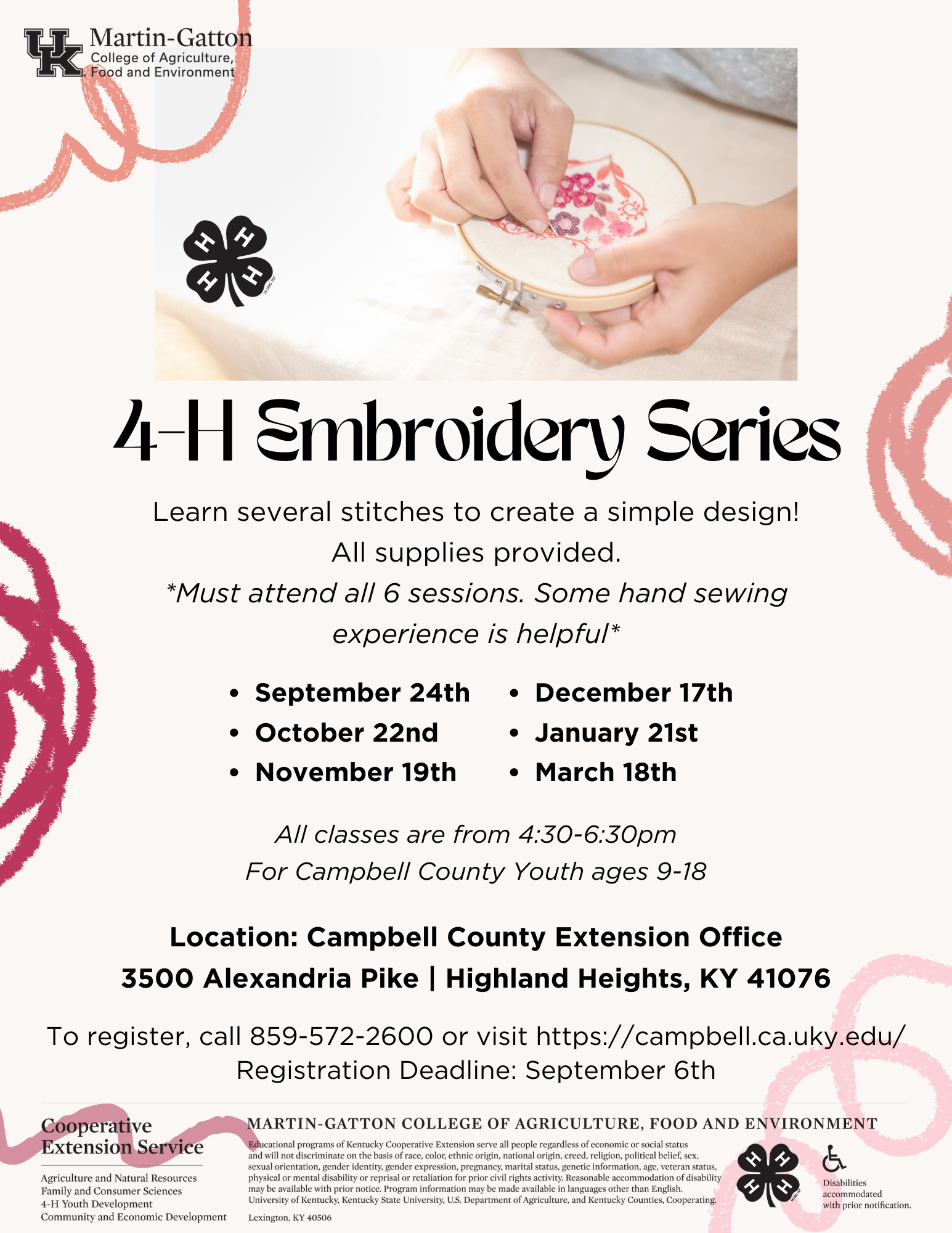 4-H Embroidery Series