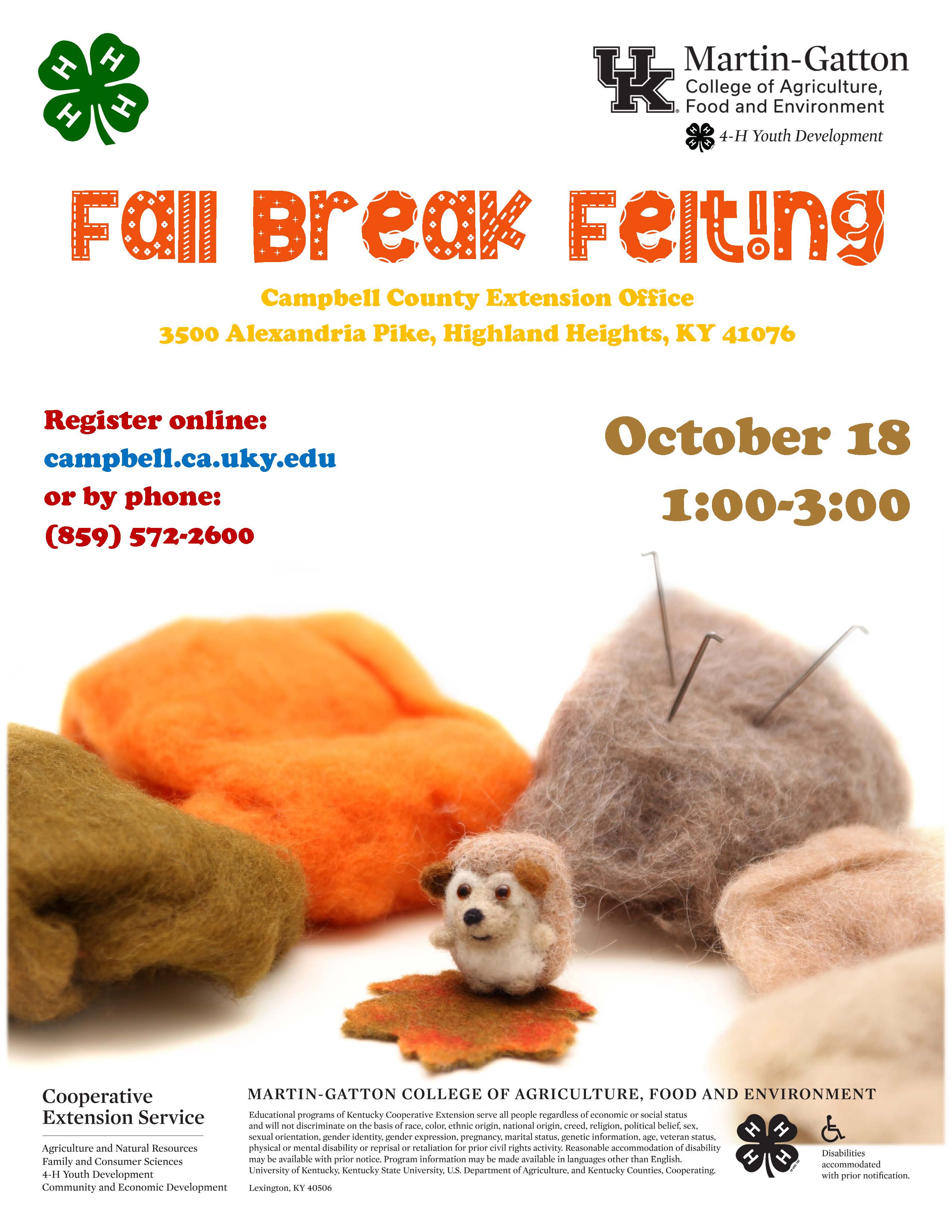 Fall Break Felting