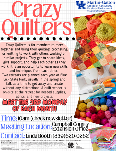 Crazy Quilters Flyer